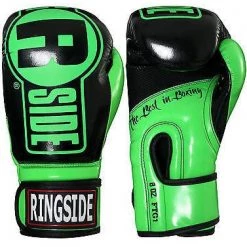 Ringside Boxing Apex Fitness Bag Gloves - Neon Green / Black