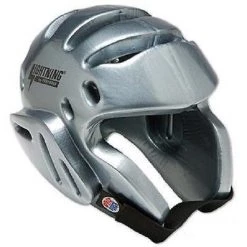 Protective ProForce Lightning Sparring Head Guard / Headgear - Silver - L