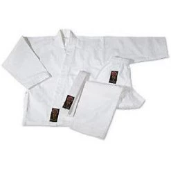 ProForce Gladiator Karate Uniform Gi W/ White Belt Adult Child - White Apparel