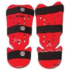 Proforce Karate Shin Guards Taekwondo Instep Guard - Red