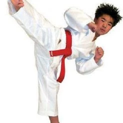 Tiger Claw Student Karate Uniform Gi W/ White Belt Child Adult Size Gear Taekwondo Supplies