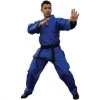 Tiger Claw Tae Kwon Do Lightweight V-neck Uniform Gi Child Youth Adult TKD - Blue