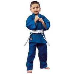 Apparel ProForce Lightweight Student Karate Uniform Gi W/ White Belt Elastic Drawstring