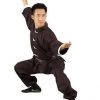 Tiger Claw Apparel Kung Fu Wushu Uniform Black With White Frog