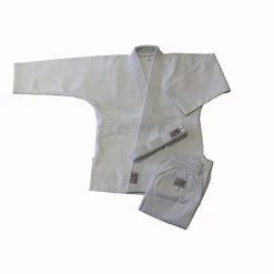 Unbranded Single Weave Judo Uniform Gi With Belt - White Apparel