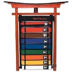 AWMA Karate Belt Holder Display Wall Mount Martial Arts Rack