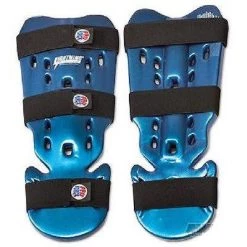 Proforce Karate Shin Guards Taekwondo Instep Guard - Blue Protective