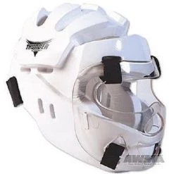 Protective ProForce Karate Head Gear Taekwondo Sparring Head Guard W/ Face Shield - White