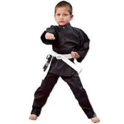 Apparel ProForce Lightweight Student Karate Uniform Gi W/ White Belt Elastic Drawstring