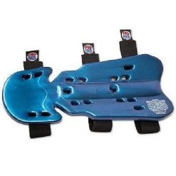 Proforce Karate Shin Guards Taekwondo Instep Guard - Blue Protective