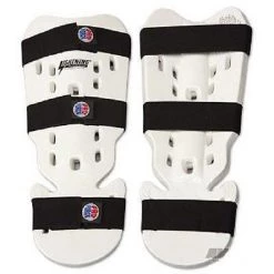 Proforce Karate Shin Guards Taekwondo Instep Guard - White Protective