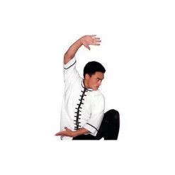 Tigerclaw Kung Fu Gi Top Uniform Shirt Youth Adult Size White Black With Green Or Red Trim Apparel