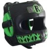 Ringside Boxing Youth Face Saver MMA Sparring Headgear - Black / Lime Green
