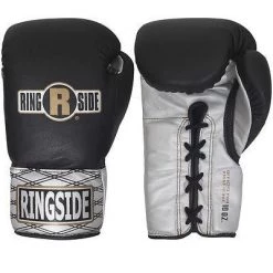 Ringside Boxing Ultimate Pro Fight Gloves - Black / Silver