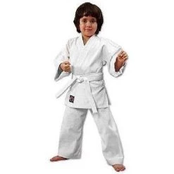 Apparel ProForce Lightweight Student Karate Uniform Gi W/ White Belt Elastic Drawstring