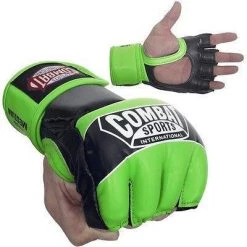 Combat Sports Pro Style MMA Training Competition Gloves - Neon Green