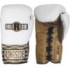Ringside Boxing Ultimate Pro Fight Gloves - White / Brown