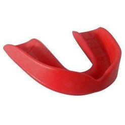 AWMA Single Mouth Guard Mouthpiece - Red