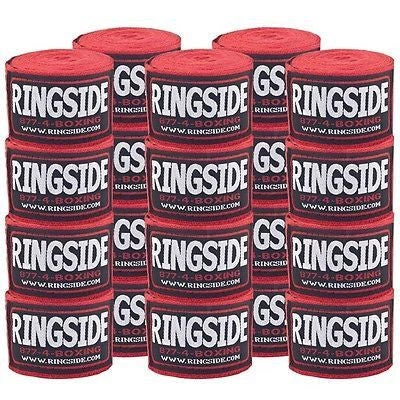 Ringside Boxing Handwraps 10 Pack MMA Kickboxing Muay Thai Hook & Loop Red Protective 1 Ringside Boxing Handwraps 10 Pack MMA Kickboxing Muay Thai Hook & Loop Red Protective