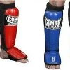 Protective Combat Sports MMA Shin Guards Sparring Instep Kickboxing Muay Thai Red Blue L XL