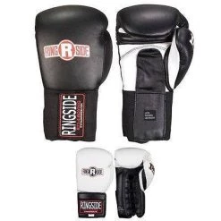 Ringside IMF Tech Boxing Gloves Training Sparring Gear Black White 14 16 18 Oz