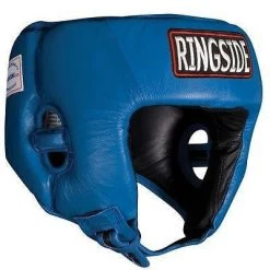 Ringside Competition Boxing Headgear Headguard No Cheeks Black Blue Red S L XL