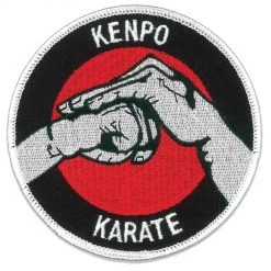 AWMA Kenpo Karate Fist Sew On Patch For Uniforms Bags Hats Jackets Backpacks Clothing Accessories