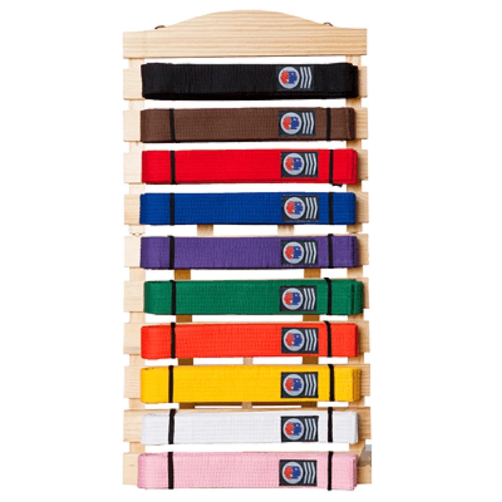 AWMA Belt Displays Martial Arts Belt Display Wall Mount Rack Holder For Karate Taekwondo Belts
