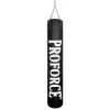 ProForce Ultra Muay Thai Heavy Punching Bag With Chain And Swivel - Filled - Black Punching Bags