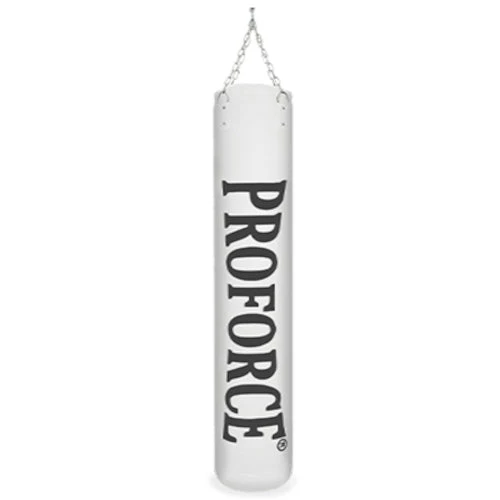 ProForce Ultra Muay Thai Heavy Punching Bag With Chain And Swivel - Filled - White 1 ProForce Ultra Muay Thai Heavy Punching Bag With Chain And Swivel - Filled - White