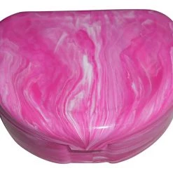 ProForce Marble Design Mouthguard Case - Pink/White
