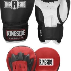 Ringside Father Son Boxing Bundle With Youth Gloves And Adult Punch Mitts Set