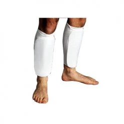 ProForce Cloth Sparring Shin Guards - White Protective
