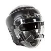 Fight Gear Martial Arts Headgear Face Shield Karate Tae Kwon Do Sparring Head Guard Black