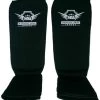Martial Arts Armory Elastic Cloth Shin Guards - Black Protective
