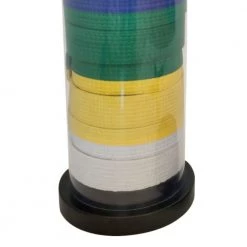 Sedroc Sports Sedroc Martial Arts Round Belt Display Stand Freestanding Cylinder Case Karate Taekwondo Gift