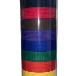 Sedroc Sports Sedroc Martial Arts Round Belt Display Stand Freestanding Cylinder Case Karate Taekwondo Gift